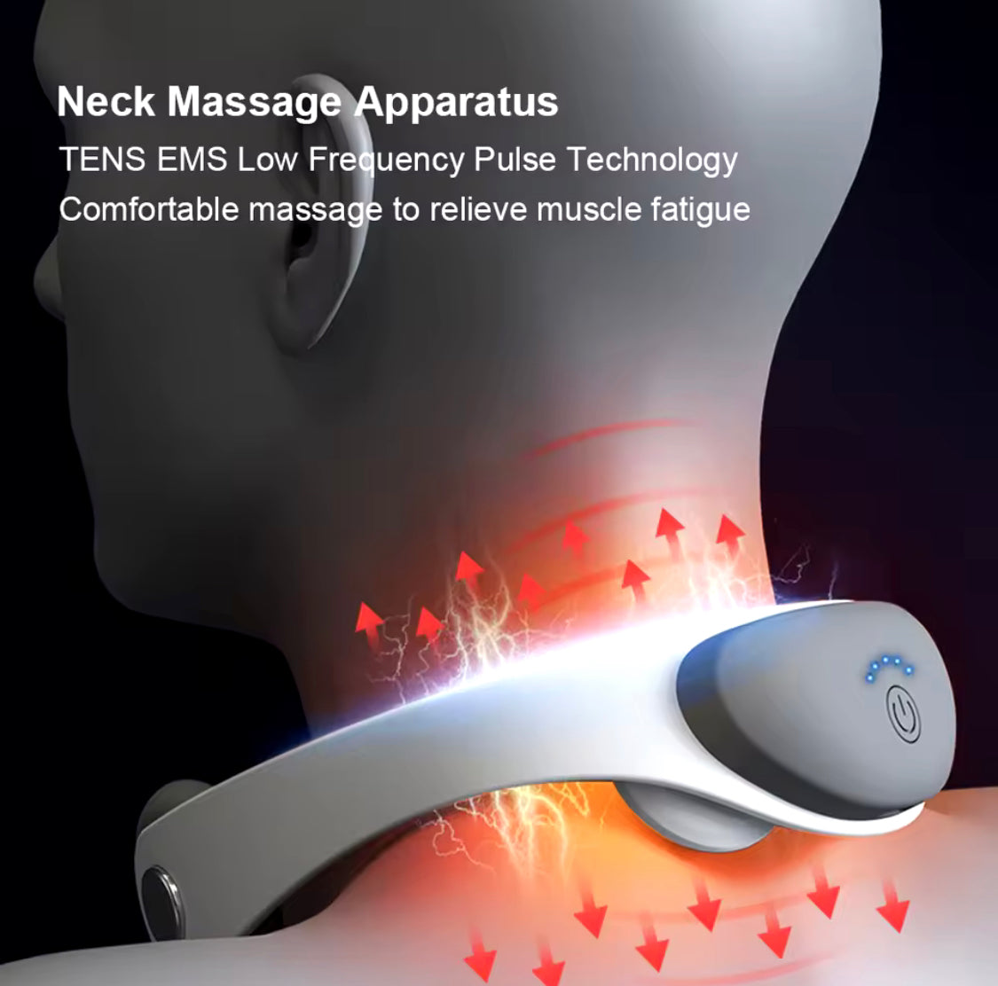 5 Gears Electric Neck Massager, Mini Neck Pulse Massager, Double Head Physiotherapy Massager 5 Gears Electric Neck Massager, Mini Neck Pulse Massager, Double Head Physiotherapy Massager